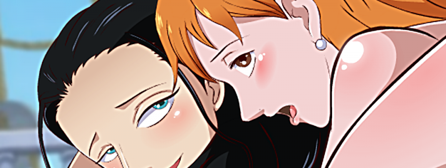 Nami futa fucks Nico Robin: Anal